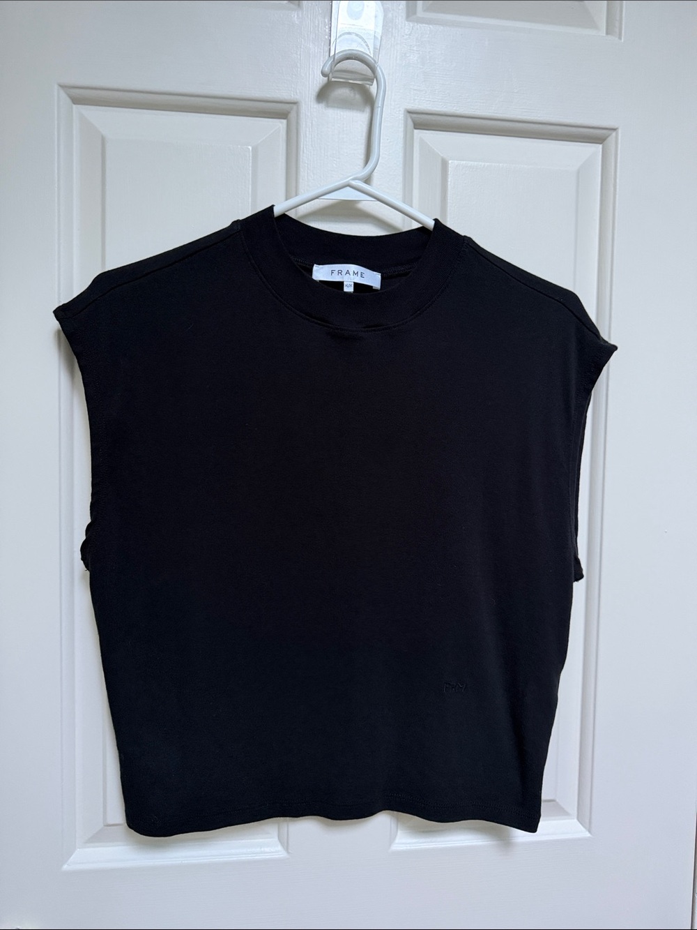 Frame sz M 100% Cotton Tank Muscle Top - Black - EUC